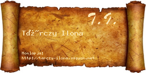 Tárczy Ilona névjegykártya