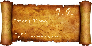 Tárczy Ilona névjegykártya
